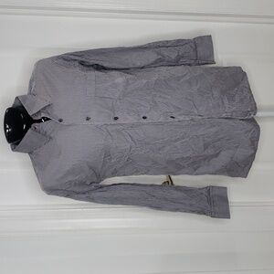 Ermenegildo Zegna Blue & Brown Striped Button Down Shirt Size 3XL